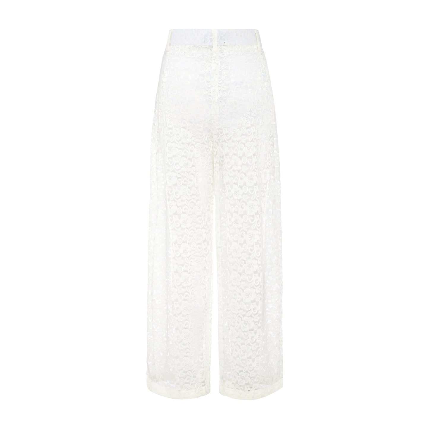 LACE WHITE TROUSER