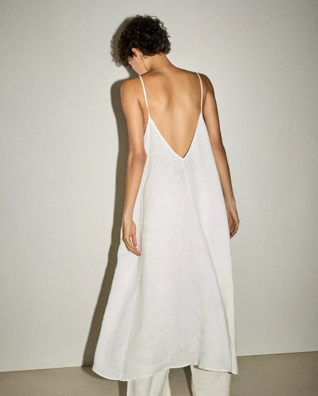 LINEN SLIP DRESS