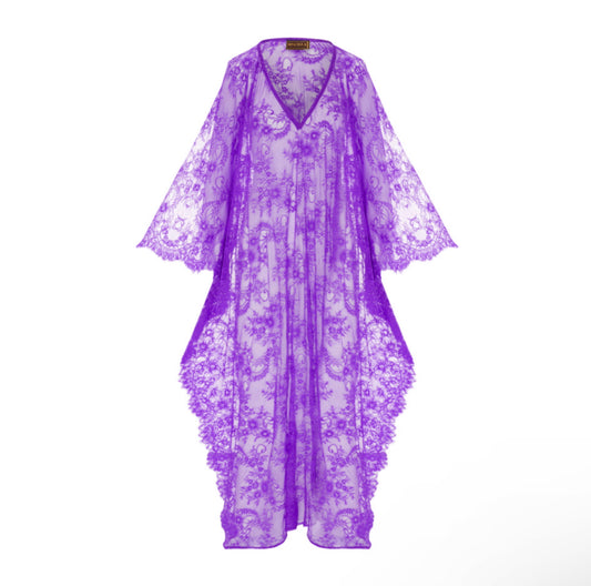 FLORAL LACE KAFTAN