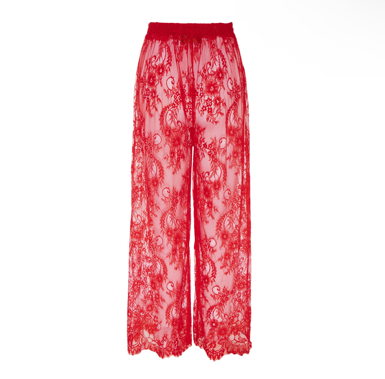 SWIM LACE PANT - RED