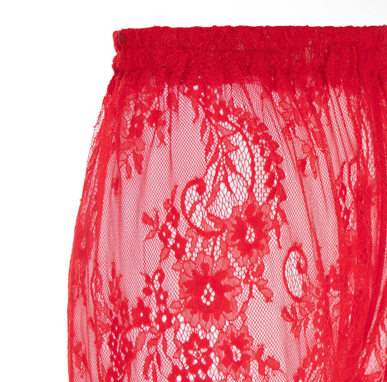 SWIM LACE PANT - RED