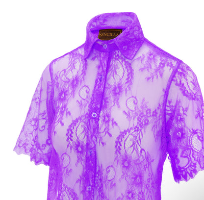 BEACHY SHIRT - PURPLE