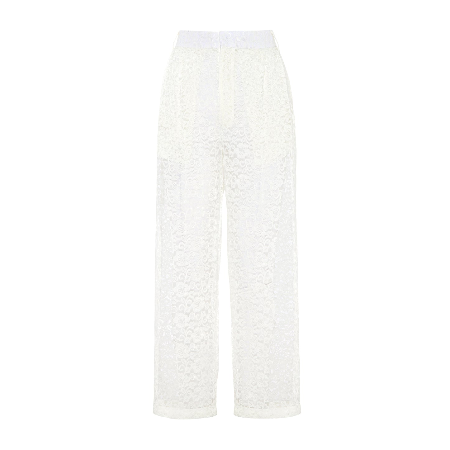 LACE WHITE TROUSER