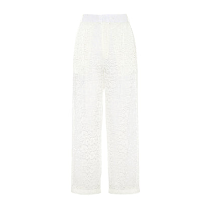 LACE WHITE TROUSER