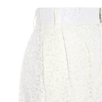 LACE WHITE TROUSER