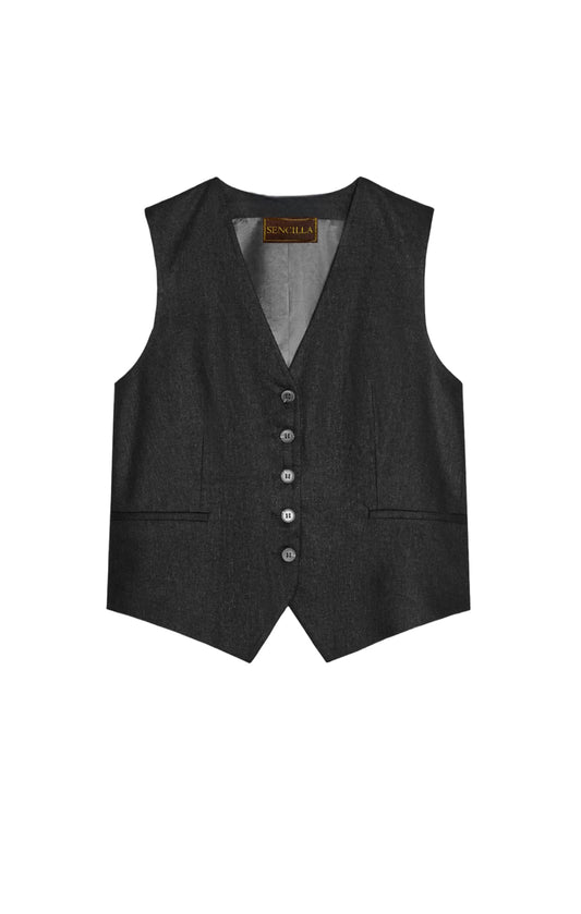 PALEROMO WAISTCOAT - MIDNIGHT