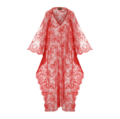 FLORAL LACE KAFTAN