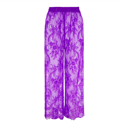 SWIM LACE PANT - PURPLE