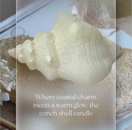 SHELL CANDLE - COASTAL CHARM